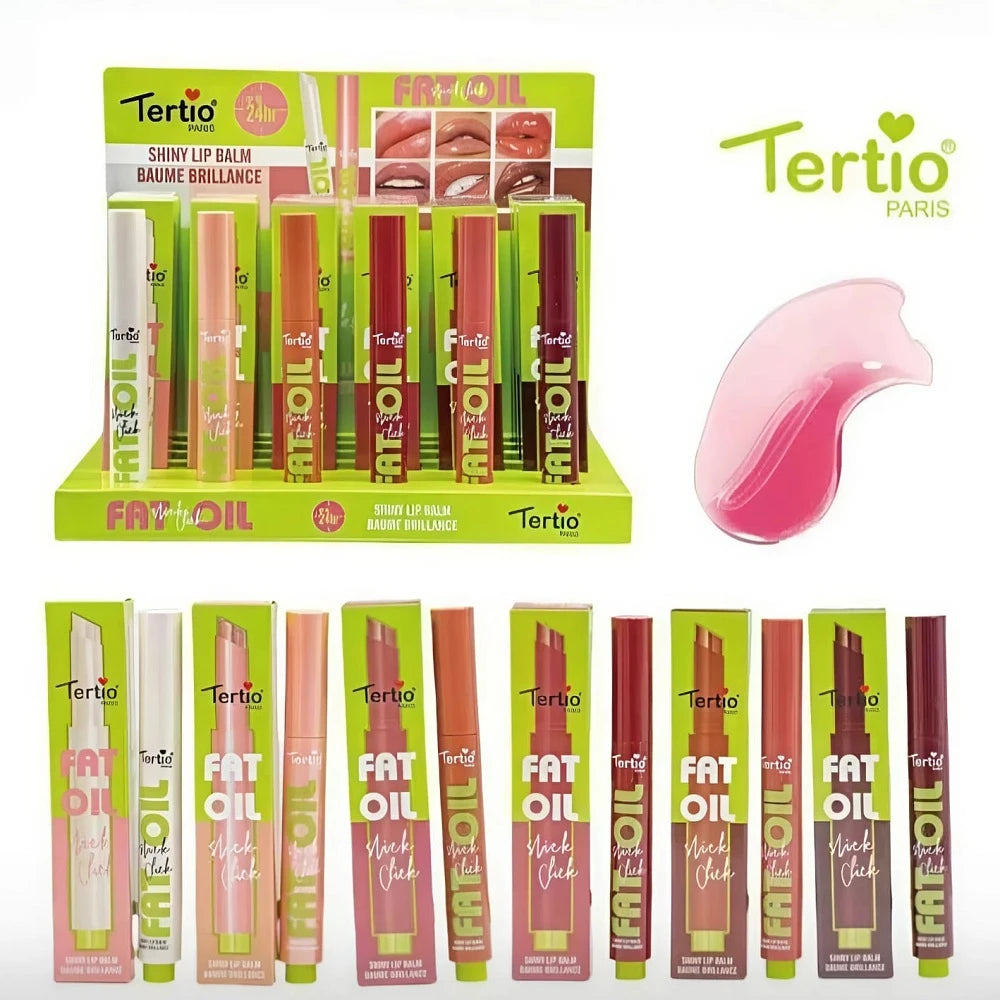 Tertio Paris – Fat Oil "Slick Click" : Le Baume à Lèvres Ultra-Brillant