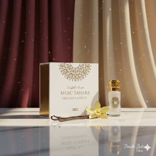 Musc Tahara Vanille (12ml) – Gulf Fragrance : L'Élégance de la Pureté