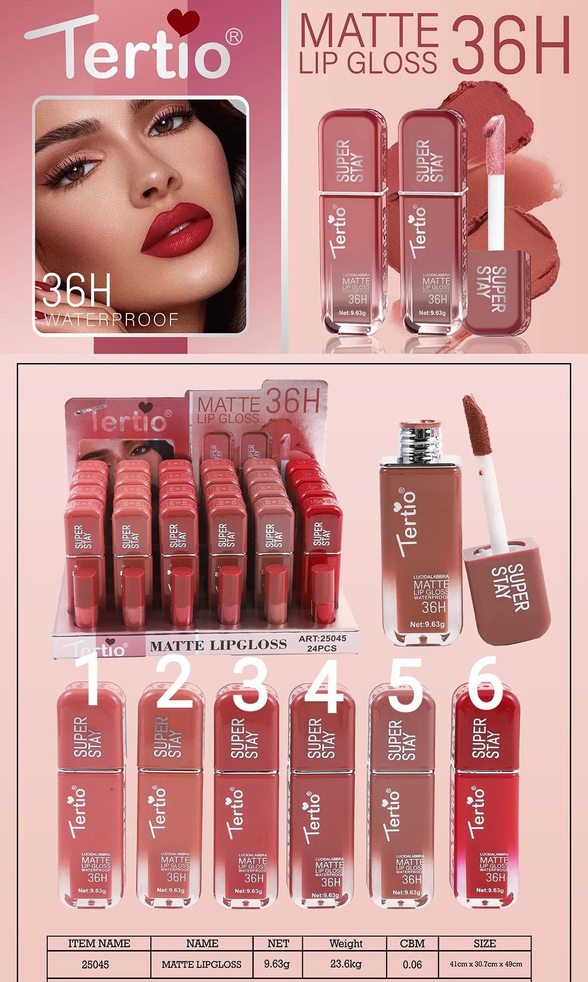 Tertio Paris - Matte Lipgloss Super Stay 36H : La Tenue Irréprochable