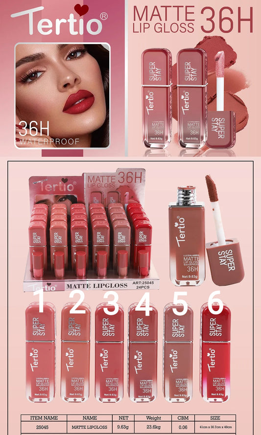 Tertio Paris - Matte Lipgloss Super Stay 36H : La Tenue Irréprochable