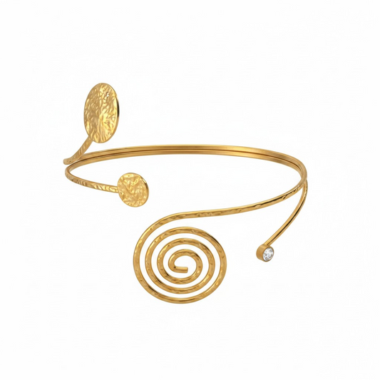 Bracelet de Bras Néréide – Éclat Antique & Volutes Marines