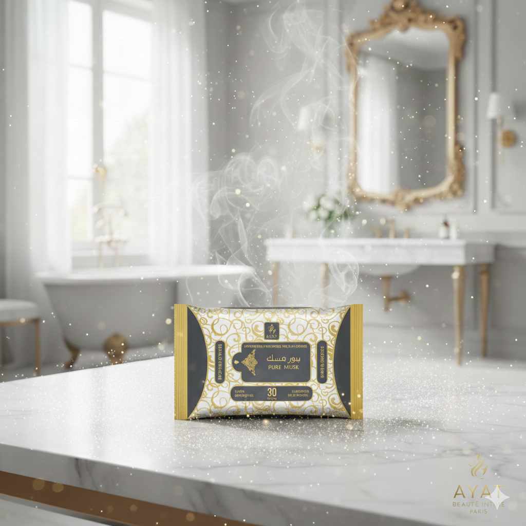 Lingettes Parfumées Corps - Pure Musk par Ayat Perfumes (30 lingettes)